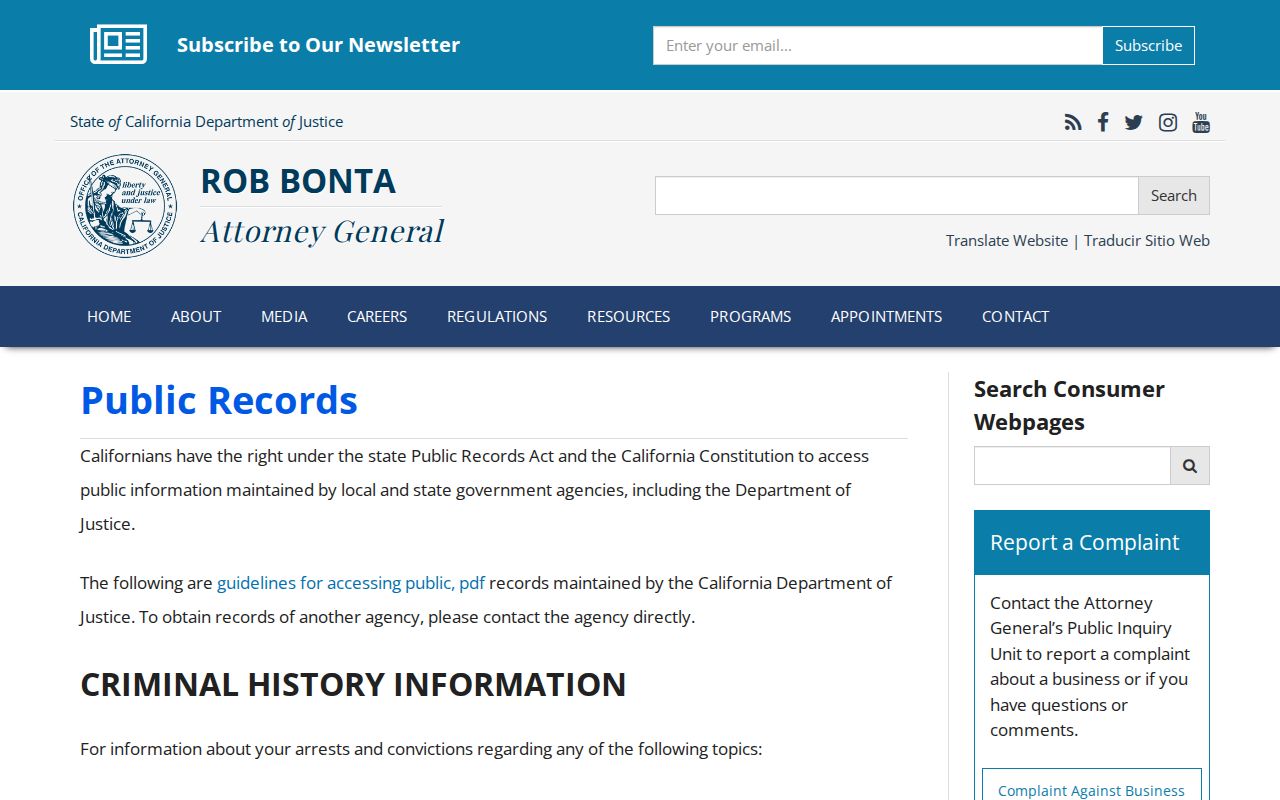 Albany residents directory reference to California Public Records Act guidance